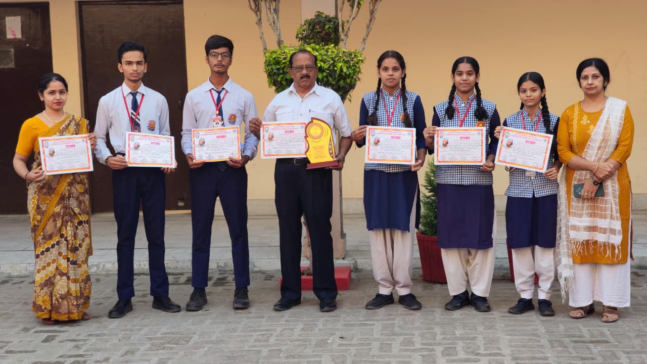 Students of PR Public School became winners in the science exhibition.
