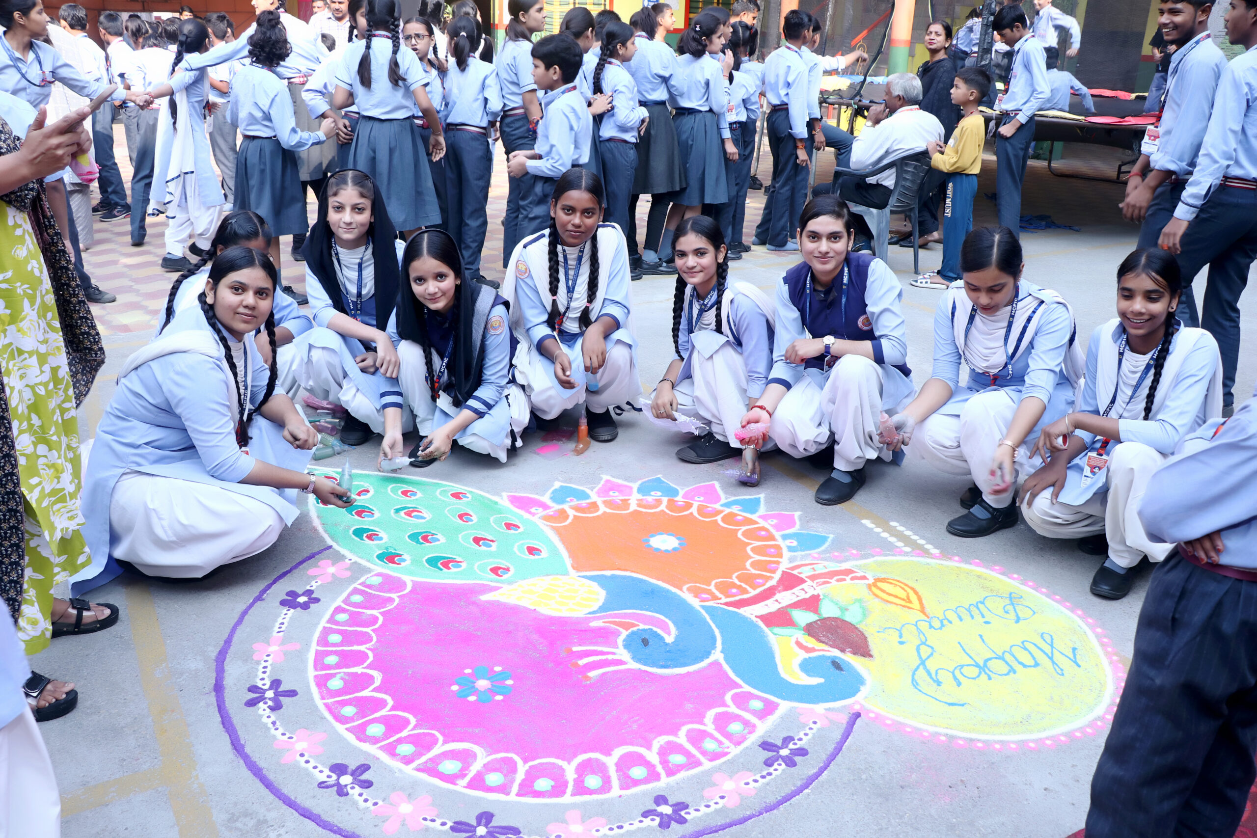Diwali celebrated with joy in Muzaffarnagar schools